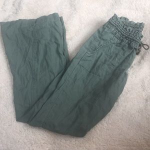 Linen Drawstring Pants